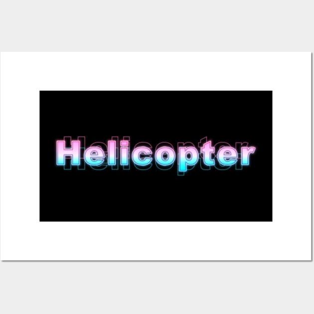 Helicopter Wall Art by Sanzida Design